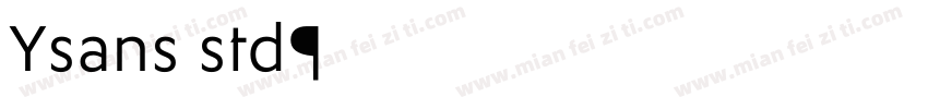 Ysans std字体转换
